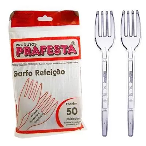Garfo Premium Cristal Pct 50UN